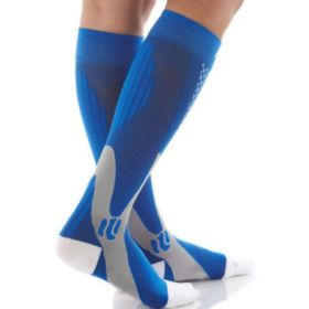 Compression Socks For Men&Women Best Graduated Athletic Fit For Running Flight Travel Boost Stamina Circulation&Recovery Socks (Option: Blue 6PC-XXL)