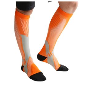 Compression Socks For Men&Women Best Graduated Athletic Fit For Running Flight Travel Boost Stamina Circulation&Recovery Socks (Option: Orange 6PC-XXL)